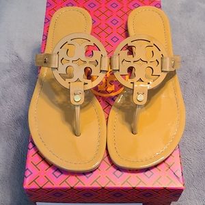 Tory burch Miller Sandal in tan 8 1/2